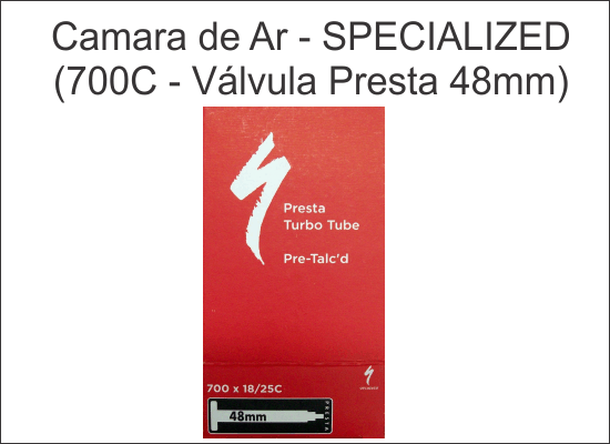 Cmara de Ar SPECIALIZED Pre-Talked (Road) - Valvula 48mm