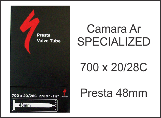Cmara de Ar SPECIALIZED (Road 700x20/28C) - Vlvula 48mm