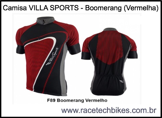 Camisa VILLA SPORTS Boomerang (Vermelha)