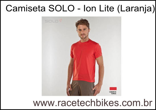 Camiseta SOLO Ion Lite (Laranja Coral)