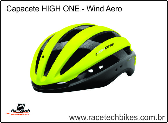 Capacete HIGH ONE - Wind Aero (Amarelo Neon)