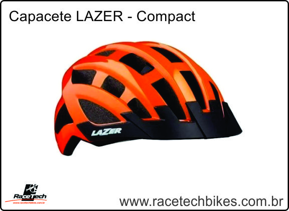 Capacete LAZER - Compact (Laranja)