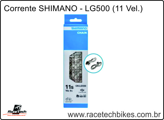 Corrente Shimano LG-500 - 11/10/9 Vel. (ROAD/MTB)