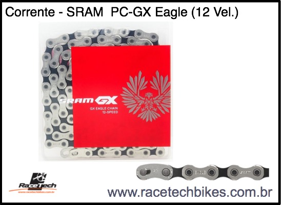 Corrente SRAM PC GX Eagle - 12 Vel. (MTB)