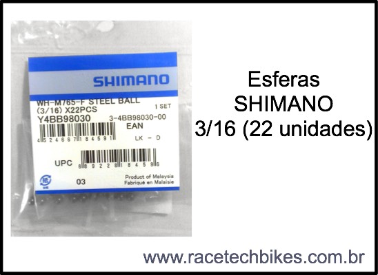Esferas em ao SHIMANO - 3/16''