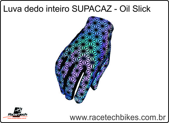 Luva SUPACAZ - Oil Slick (Dedo inteiro)