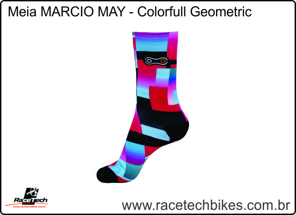 Meia MARCIO MAY (Funny Colorfull Geometric)