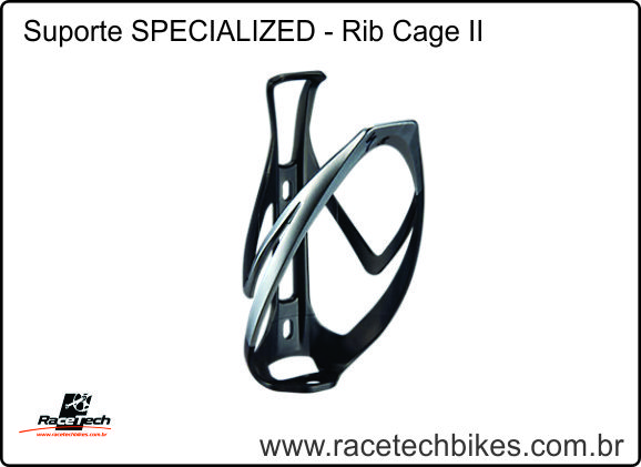 Suporte Caramanhola SPECIALIZED - Rib Cage II (Preto Fosco/Prata